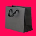 Black shopping bag.