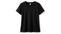 A black short-sleeved t-shirt on a white background Royalty Free Stock Photo