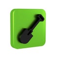 Black Shovel icon isolated on transparent background. Gardening tool. Tool for horticulture, agriculture, farming. Green