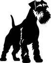 airedaleterrier Black Silhouette Generative Ai Royalty Free Stock Photo