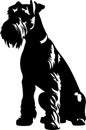 airedaleterrier Black Silhouette Generative Ai Royalty Free Stock Photo