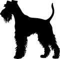 airedaleterrier Black Silhouette Generative Ai Royalty Free Stock Photo