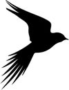 Arctictern Black Silhouette Generative Ai Royalty Free Stock Photo