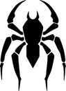 assassinbug Black Silhouette Generative Ai Royalty Free Stock Photo