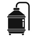 Milk pasteurization tank processing food industry icon Royalty Free Stock Photo