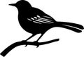 mockingbird Black Silhouette Generative Ai
