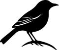 mockingbird Black Silhouette Generative Ai