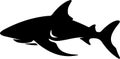 nurse shark Black Silhouette Generative Ai