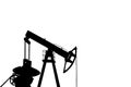 Black silhouette of oil pump