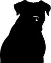 Presa Canario Black Silhouette Generative Ai