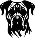 Presa Canario Black Silhouette Generative Ai