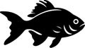 pupfish Black Silhouette Generative Ai Royalty Free Stock Photo