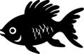 pupfish Black Silhouette Generative Ai Royalty Free Stock Photo