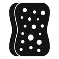 Black silhouette of a sponge icon Royalty Free Stock Photo