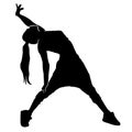 Black silhouette urban dance Zumba Street dance Breakdancing, hip hop dance