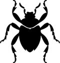 waterbug Black Silhouette Generative Ai Royalty Free Stock Photo