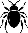 waterbug Black Silhouette Generative Ai Royalty Free Stock Photo