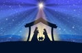 Chritmas Nativity Scene background Royalty Free Stock Photo