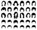 Female and male hairstyles