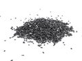 black Silicon Carbide, Grit Abrasives powder Royalty Free Stock Photo
