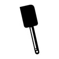 Black silicone spatula graphic design