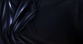 Black silk, latex folded cloth background, textile Royalty Free Stock Photo