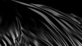 Black silk in slow motion. The fabric develops smoothly in the wind