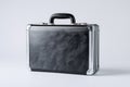 Black and silver aluminum briefcase Royalty Free Stock Photo