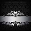 Black and silver decorative background.