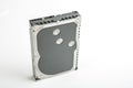 Black and silver desktop 3.5 inch hard disk. Royalty Free Stock Photo