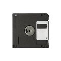 Black and silver floppy disk