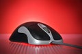 Black and Silver Wired Optical Computer Mouse Royalty Free Stock Photo