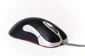 Black and Silver Wired Optical Computer Mouse Royalty Free Stock Photo