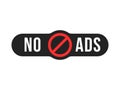 black simple ad blocker icon like adblocker