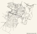 Street city roads map plan of the Wilhelmstadt locality of the Spandau borough