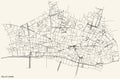 Street roads map of the City of London