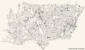 Street roads map of the London Borough of Haringey