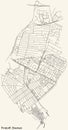 Street roads map of the Findorff subdistrict of Bremen, Germany