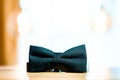 Black simple isolated bow tie