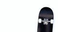 Black skateboard on white Royalty Free Stock Photo