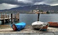 Black sky on San Giulio Royalty Free Stock Photo