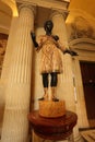 Black slave statue at Louvre museum in Paris