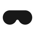 Black sleep mask/Sleeping mask on a white background