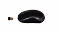 Black small Computer wireless mouse Royalty Free Stock Photo