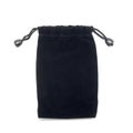 Black small fabric pouch