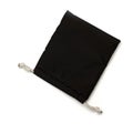 Black small fabric pouch