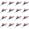 small scissors for sharp cat claws pattern Royalty Free Stock Photo