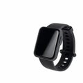 Black smart sport watch isolated