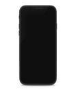 Black smartphone front mock-up