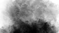 Black smoke . Mistery fog on isolated white background. Texture overlays. Design element Royalty Free Stock Photo